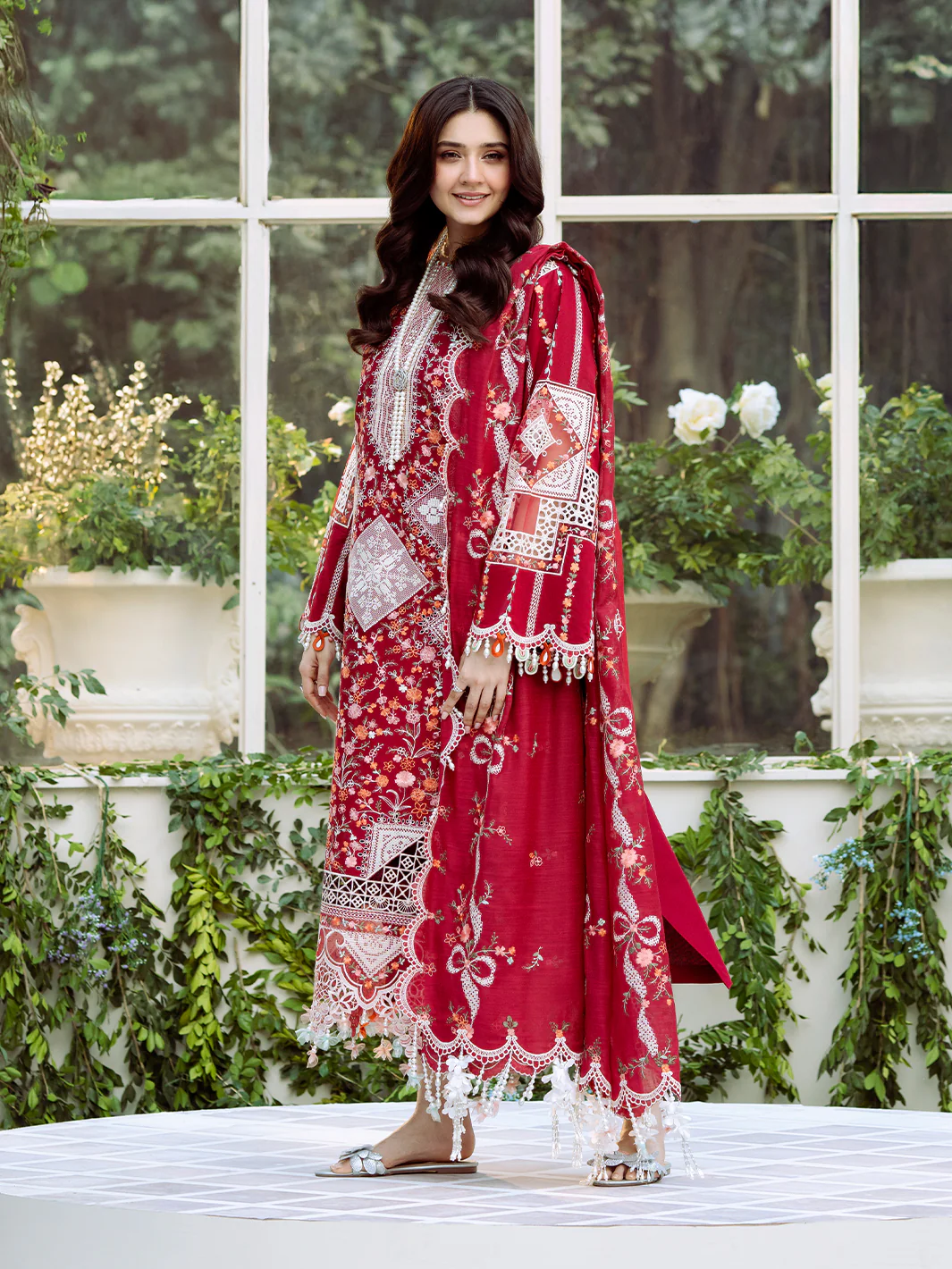 103 - A | 3 PC Luxury Lawn - Image 8