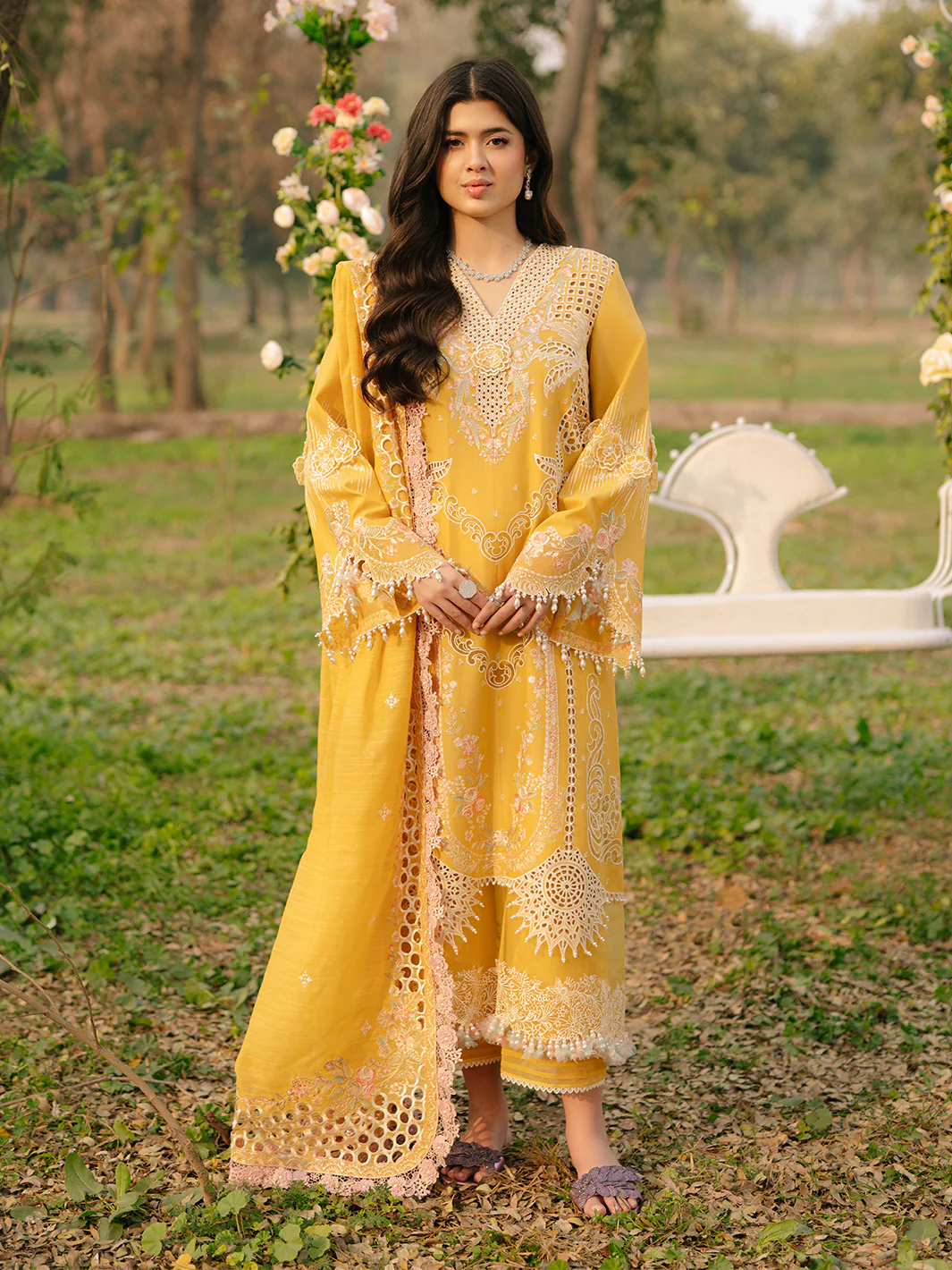 104 - A | 3 PC Luxury Lawn - Image 7