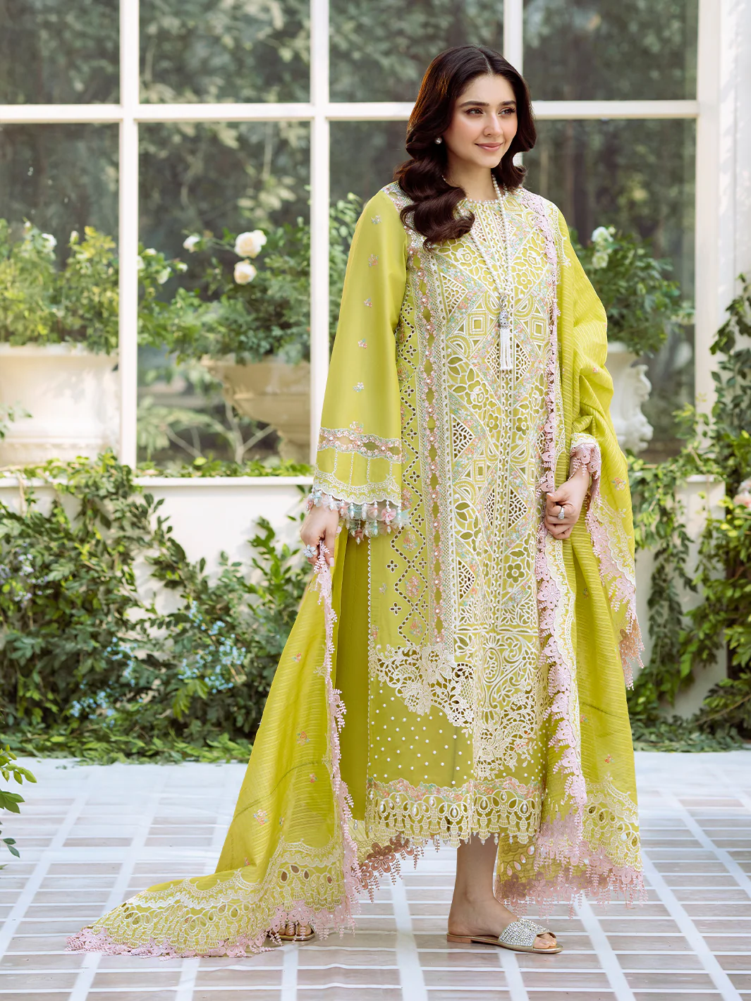 105 - A | 3 PC Luxury Lawn - Image 3