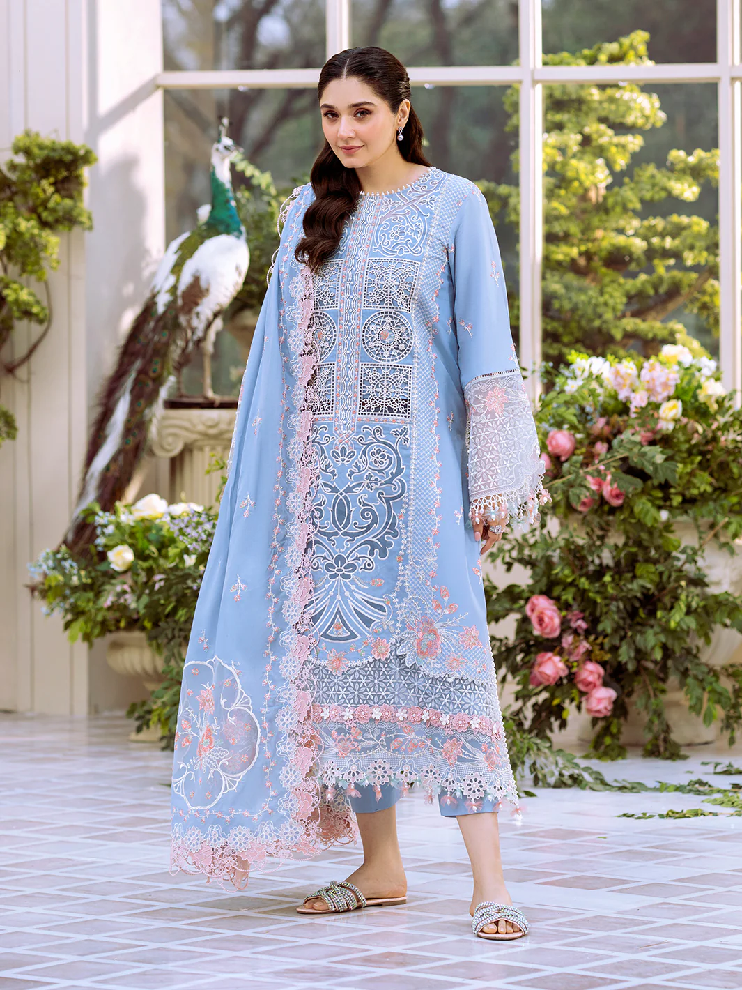 107 - A | 3 PC Luxury Lawn - Image 3