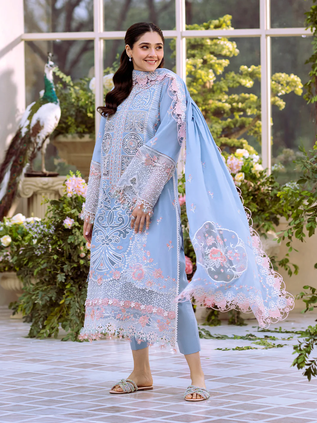 107 - A | 3 PC Luxury Lawn - Image 7