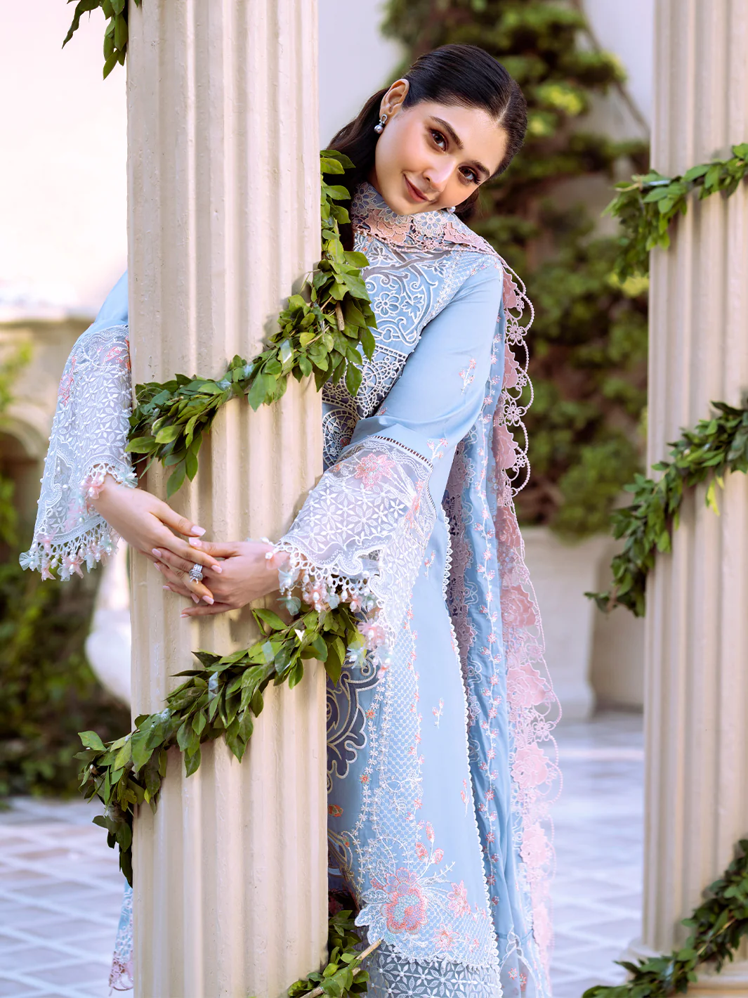 107 - A | 3 PC Luxury Lawn - Image 8