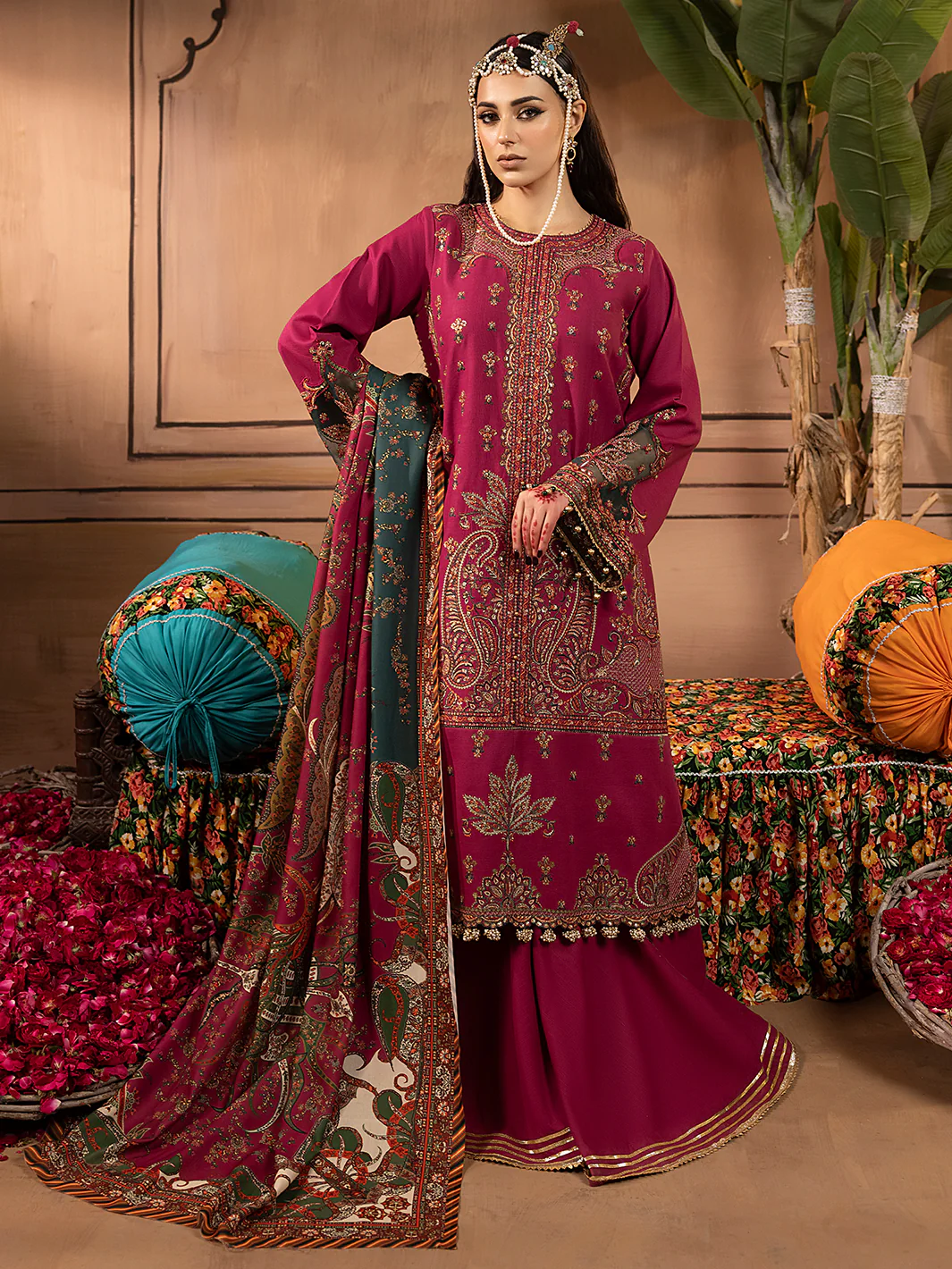 1511 - A | 3 PC Luxury Unstitched - Image 4