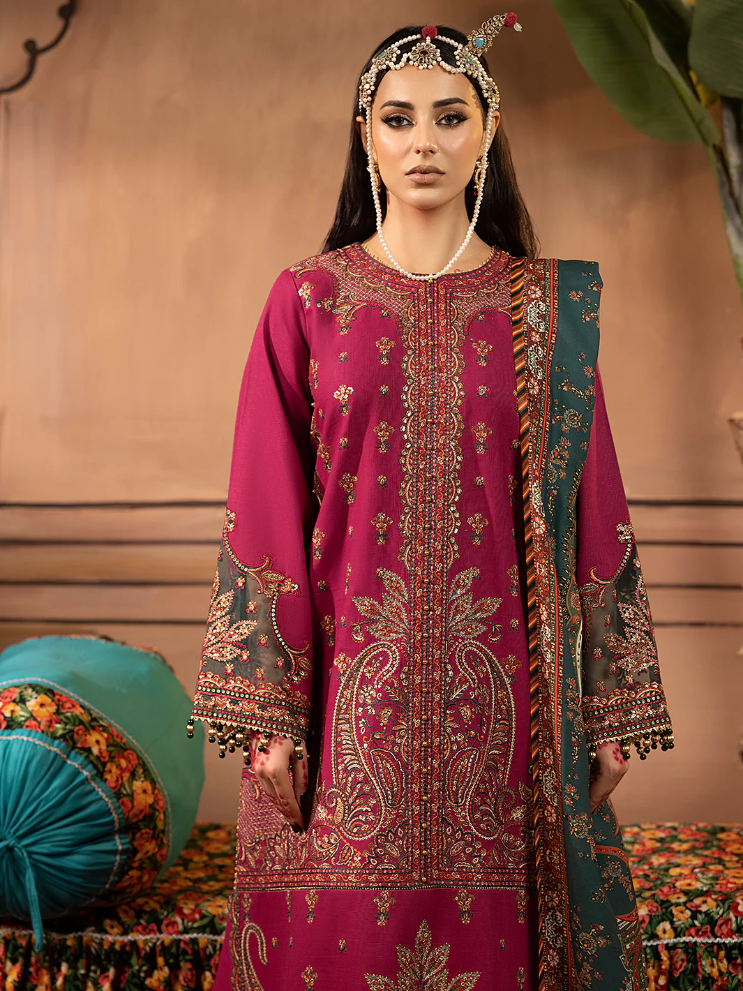 1511 - A | 3 PC Luxury Unstitched - Image 6