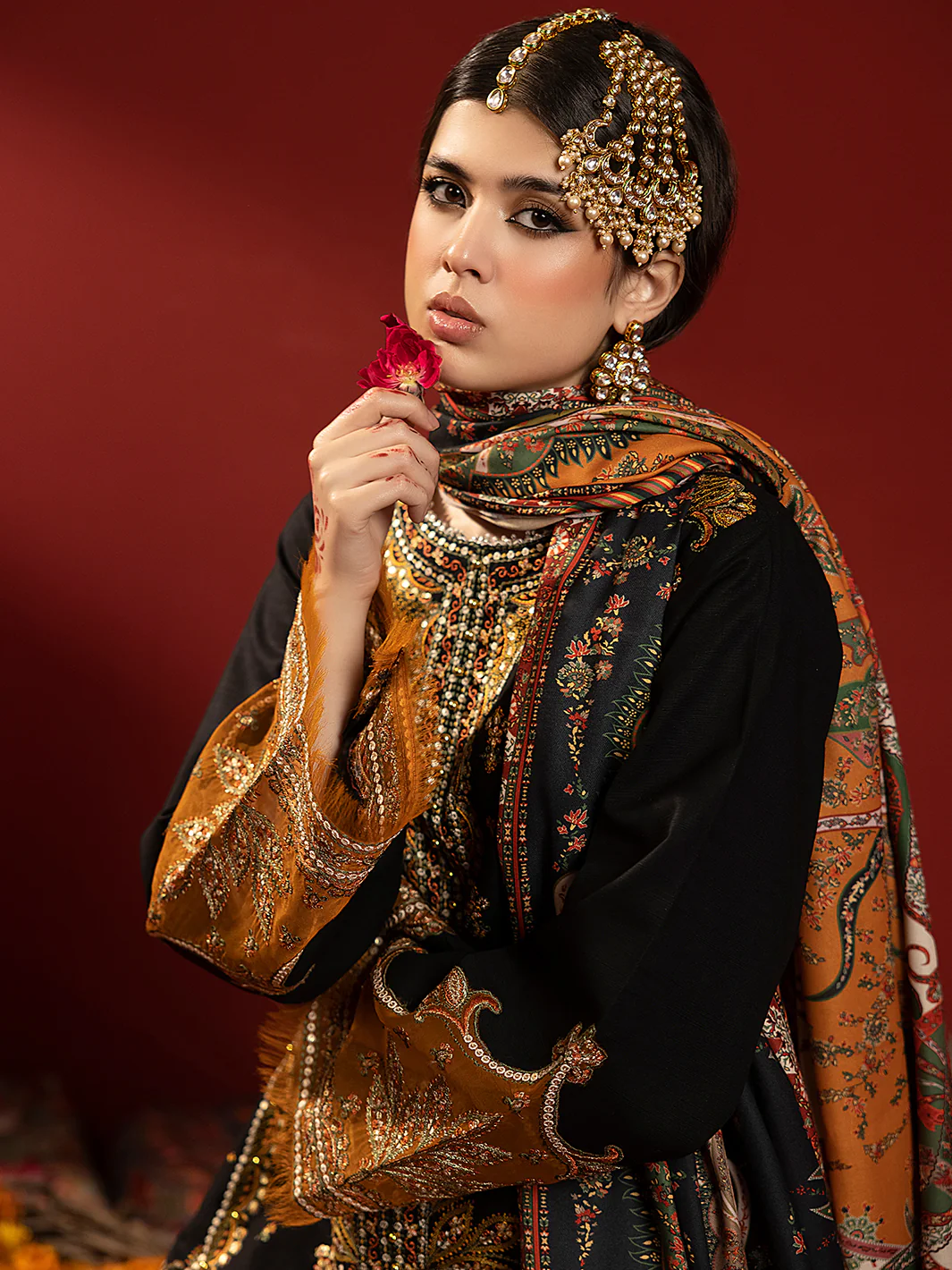 1511 - B | 3 PC Luxury Unstitched - Image 2