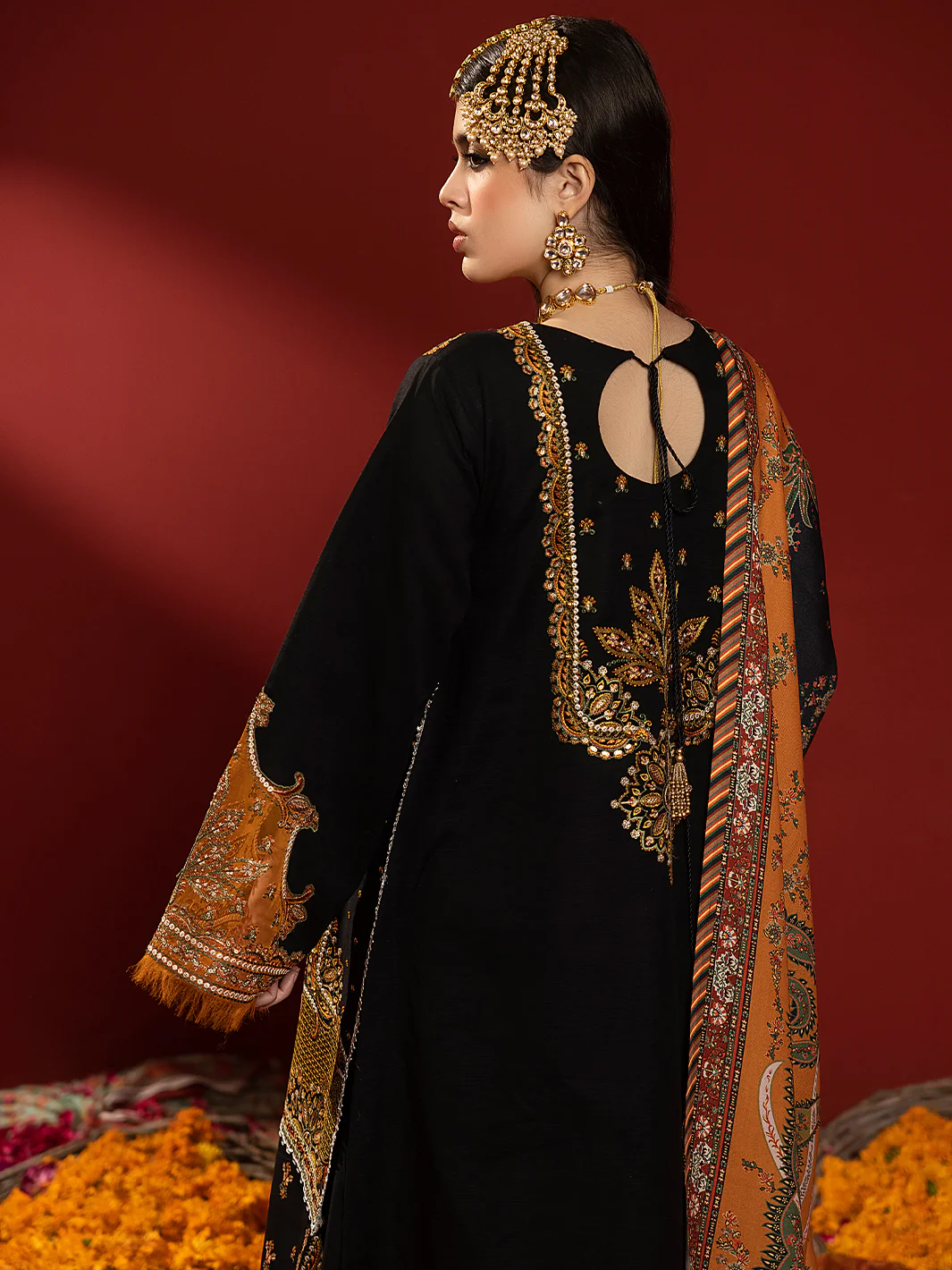 1511 - B | 3 PC Luxury Unstitched - Image 3