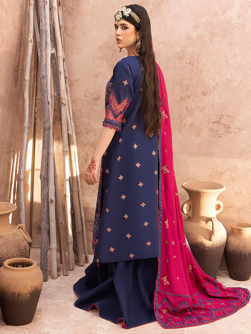 1512 - B | 3 PC Luxury Unstitched - Image 3