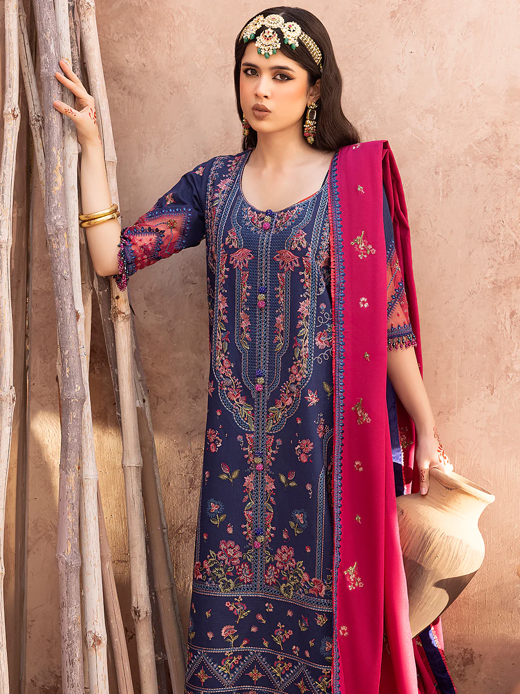 1512 - B | 3 PC Luxury Unstitched - Image 5