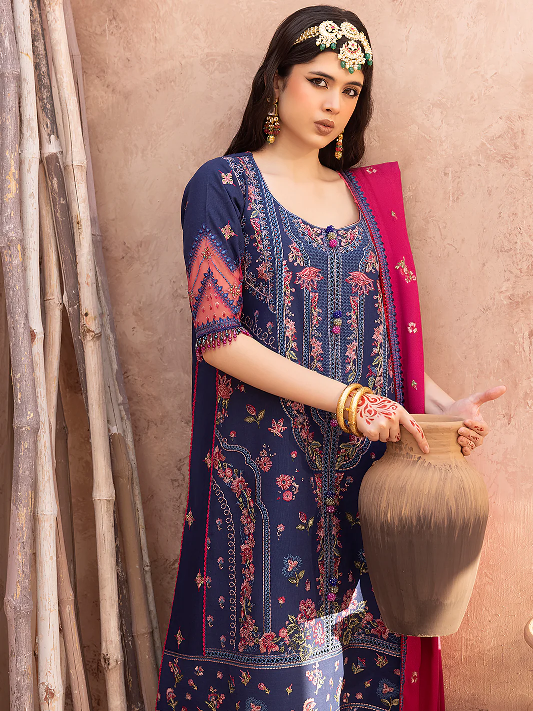 1512 - B | 3 PC Luxury Unstitched - Image 6
