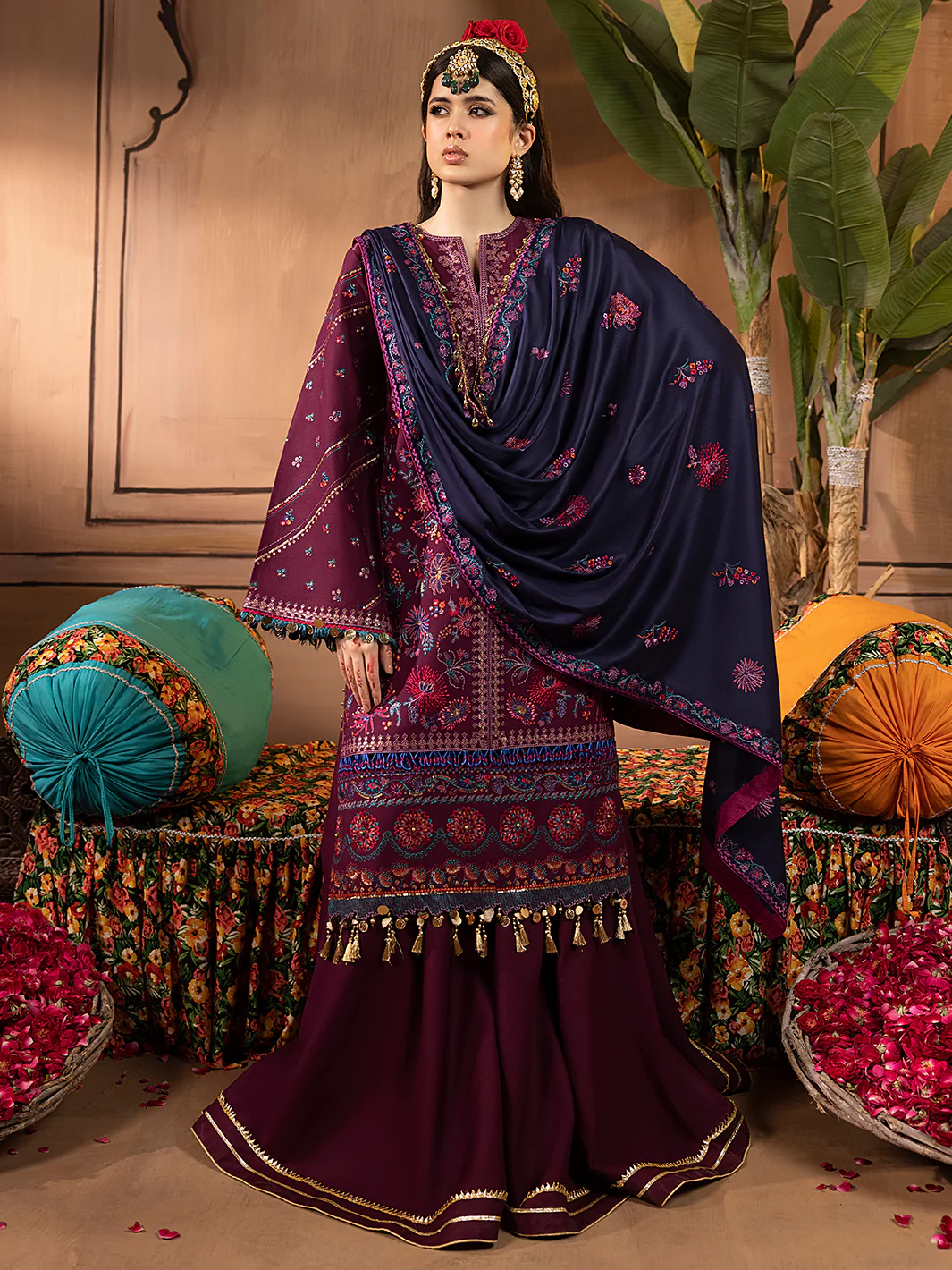 1513 - B | 3 PC Luxury Unstitched - Image 4