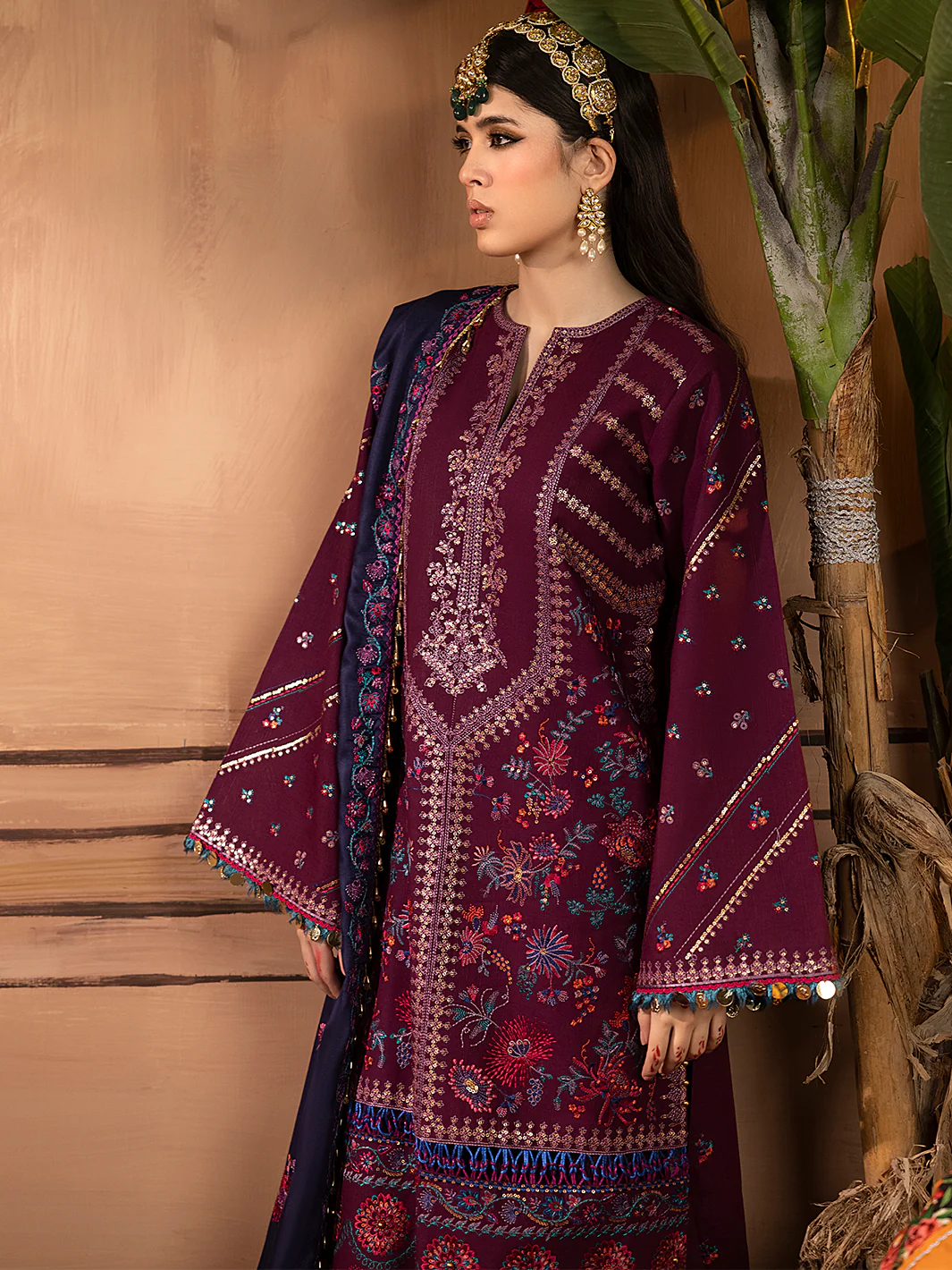 1513 - B | 3 PC Luxury Unstitched - Image 5