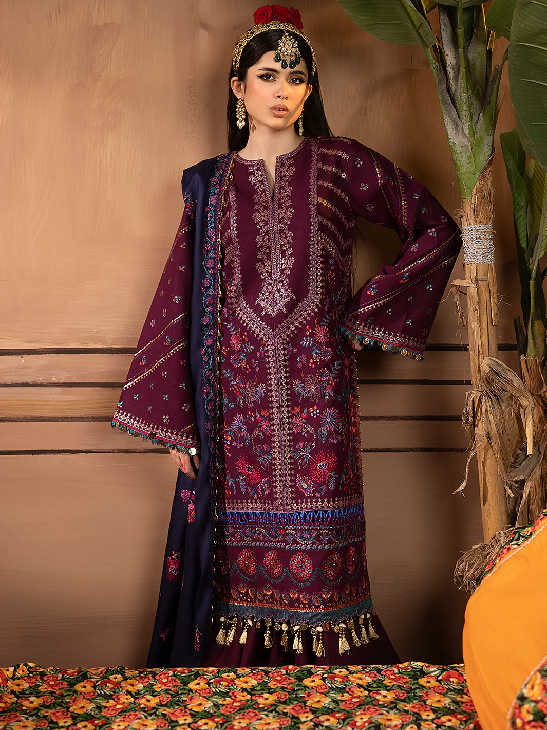 1513 - B | 3 PC Luxury Unstitched - Image 6