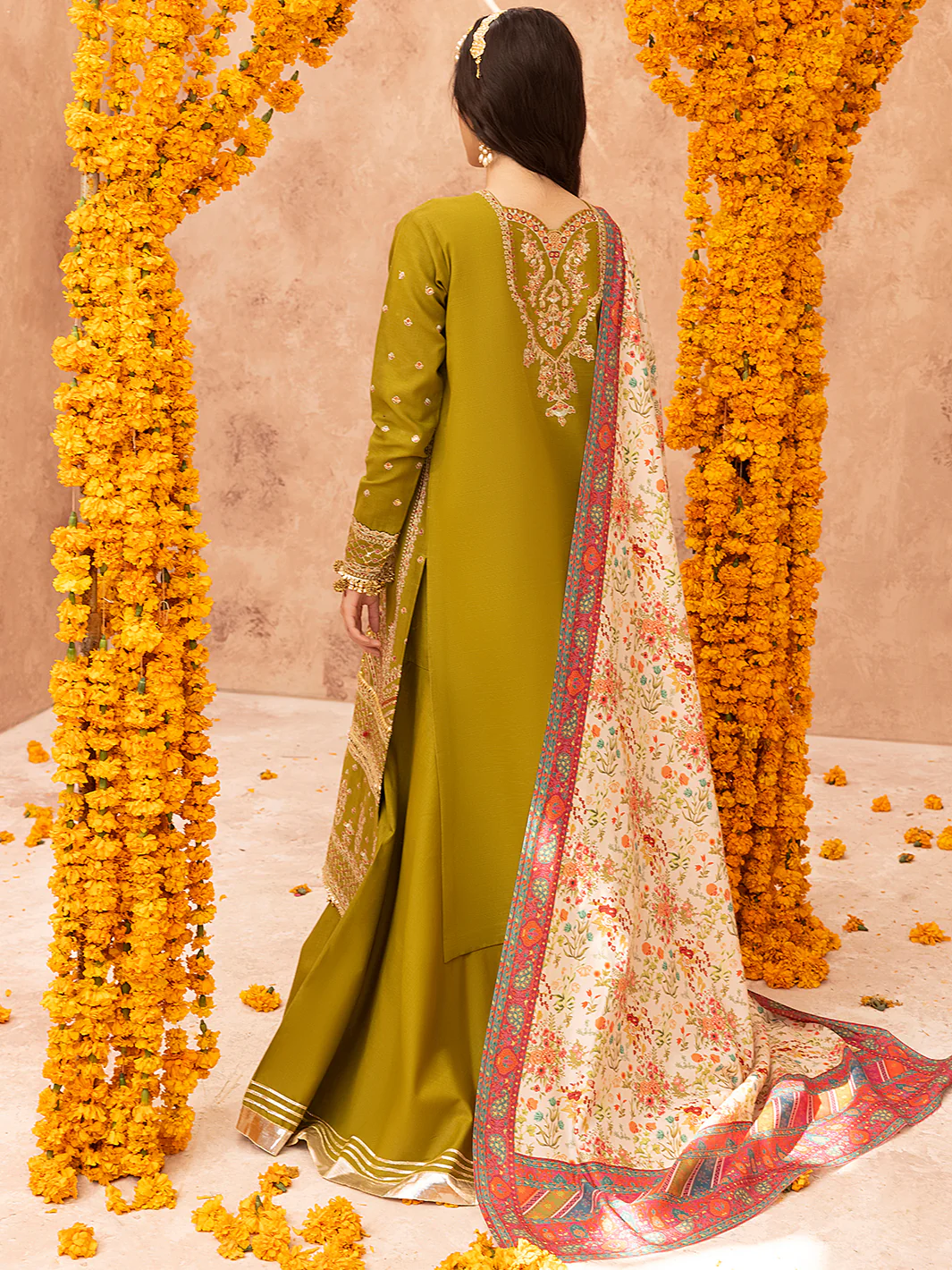 1514 - A | 3 PC Luxury Unstitched - Image 3
