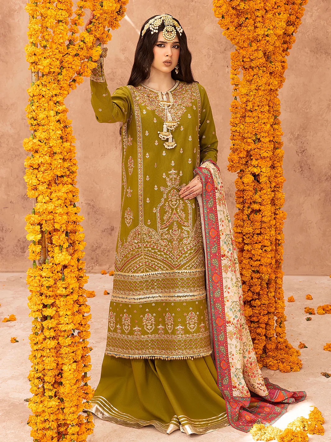 1514 - A | 3 PC Luxury Unstitched - Image 4