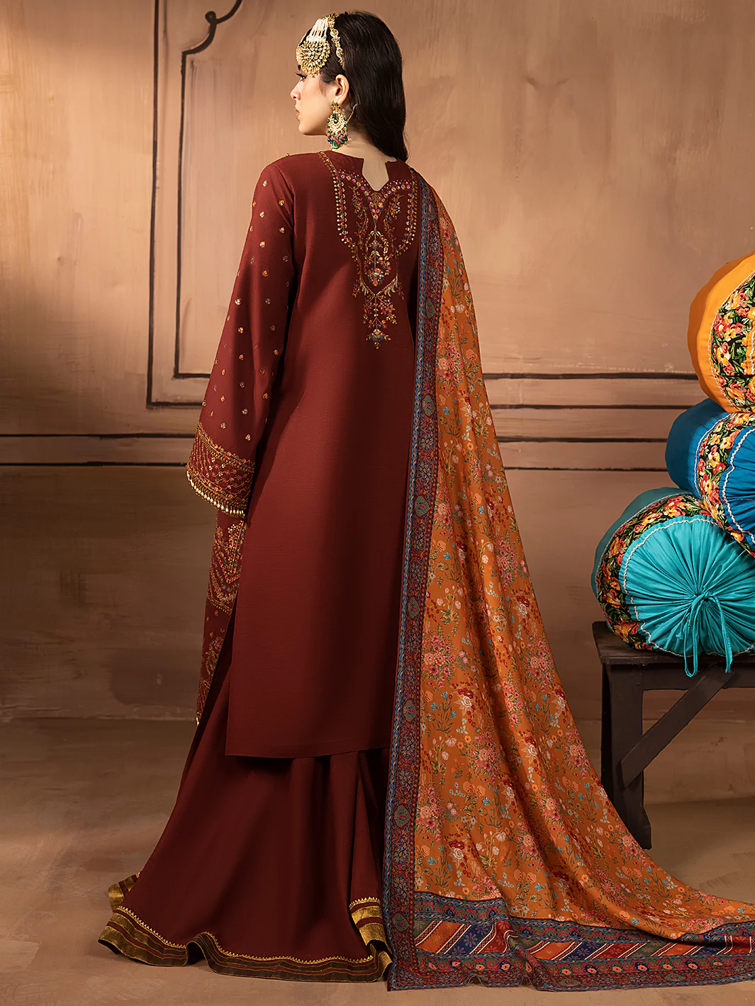 1514 - B | 3 PC Luxury Unstitched - Image 3