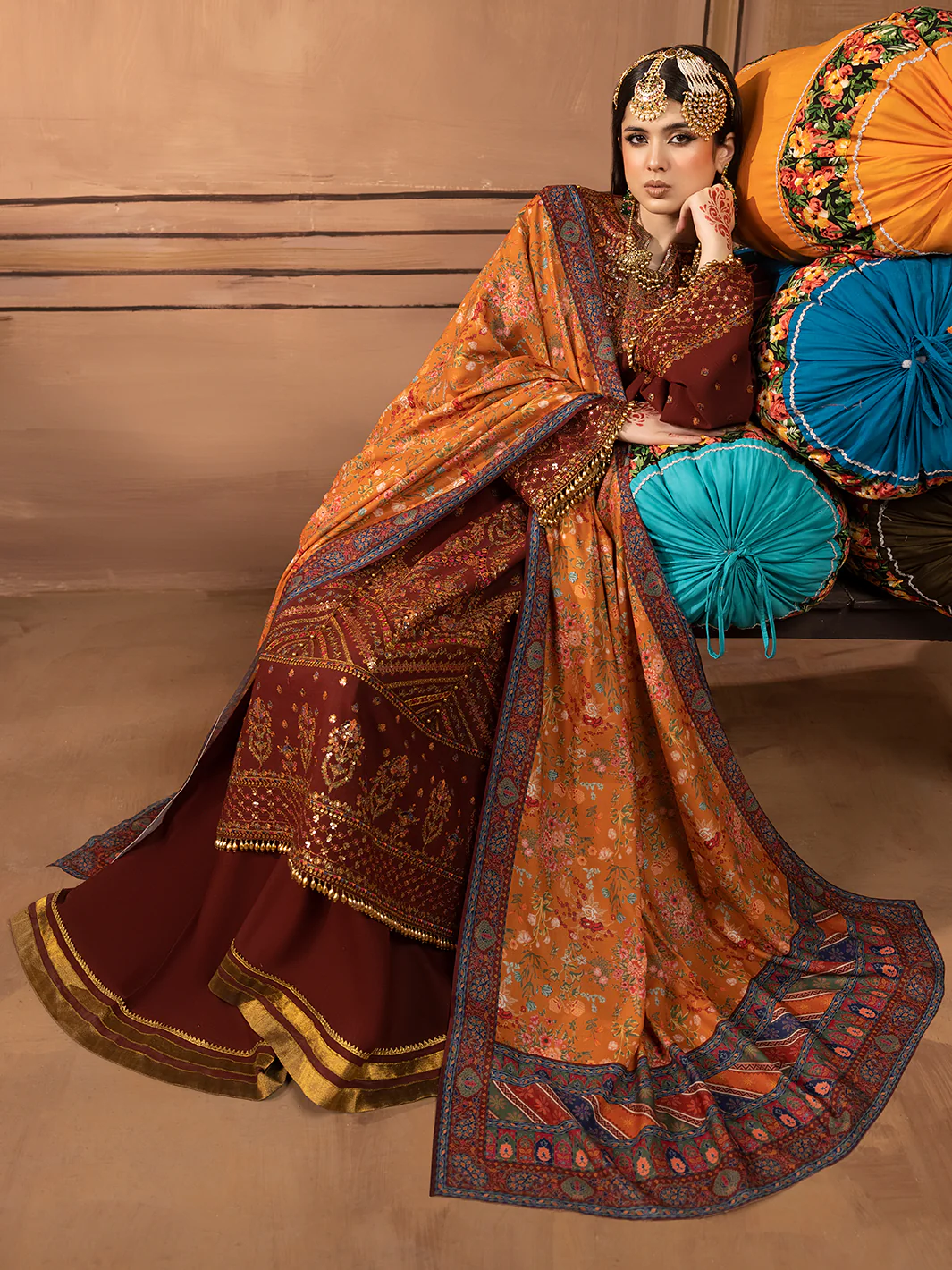 1514 - B | 3 PC Luxury Unstitched - Image 5