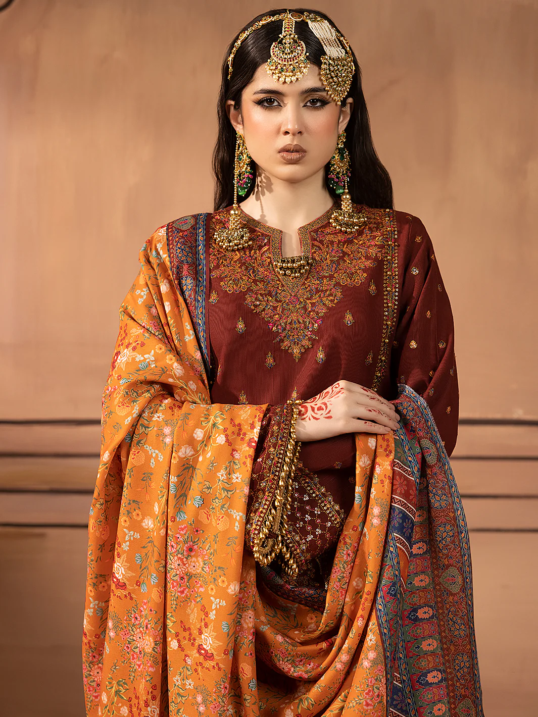 1514 - B | 3 PC Luxury Unstitched - Image 6