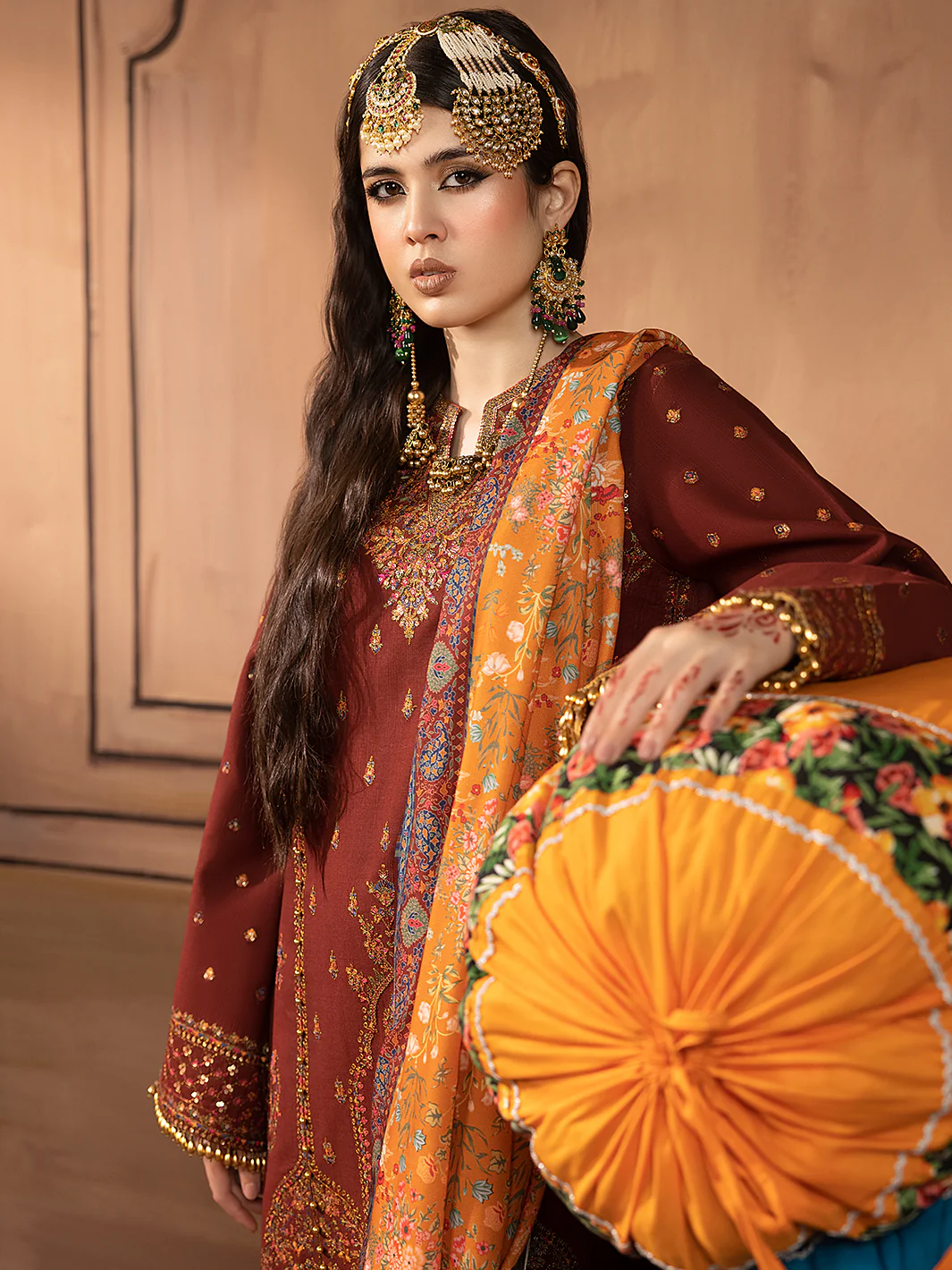 1514 - B | 3 PC Luxury Unstitched - Image 7