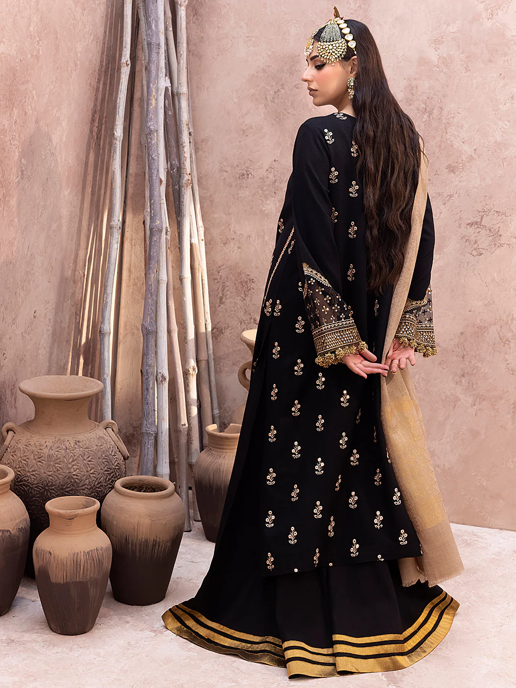 1515 - A | 3 PC Luxury Unstitched - Image 3