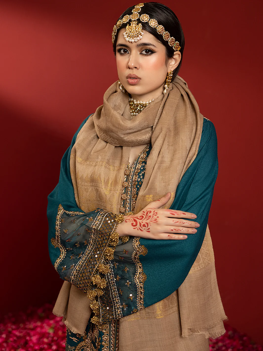 1515 - B | 3 PC Luxury Unstitched - Image 6