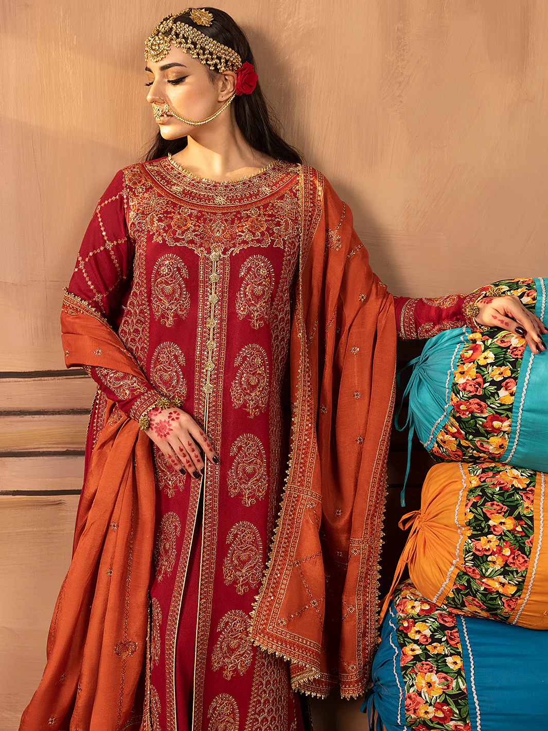 1516 - B | 3 PC Luxury Unstitched - Image 5