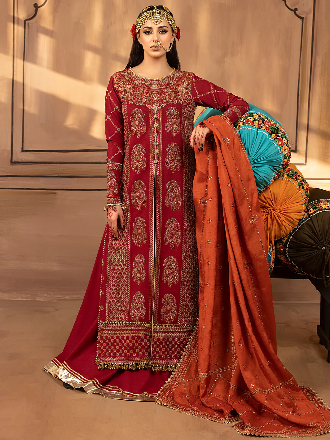 1516 - B | 3 PC Luxury Unstitched - Image 6