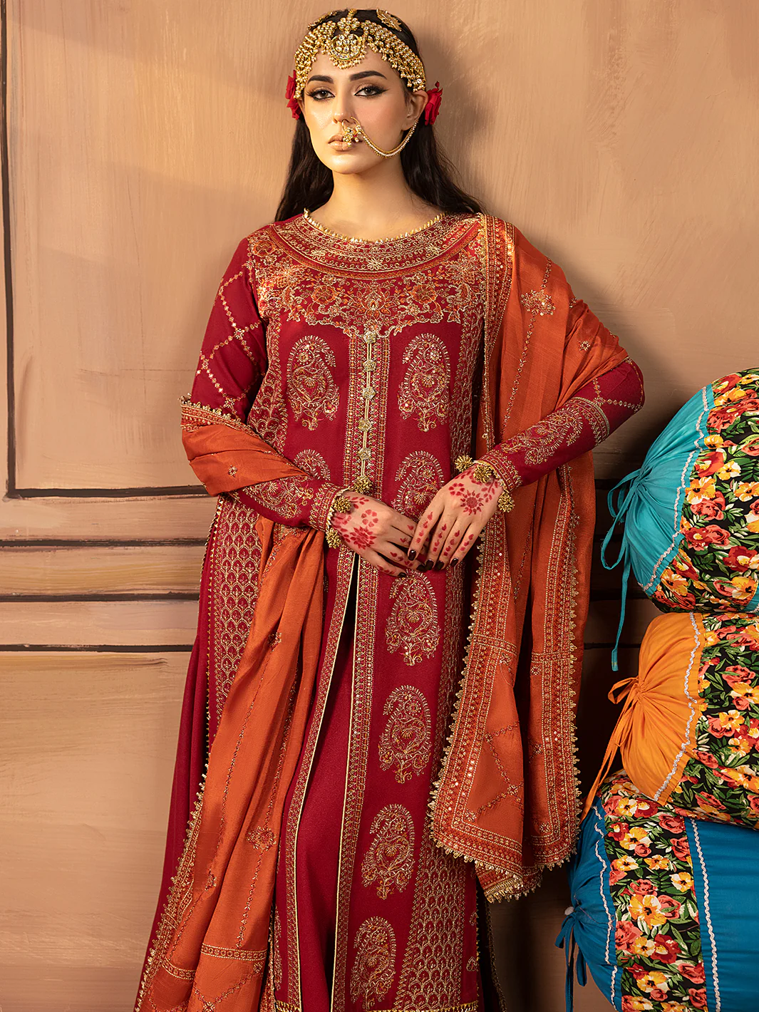1516 - B | 3 PC Luxury Unstitched - Image 7