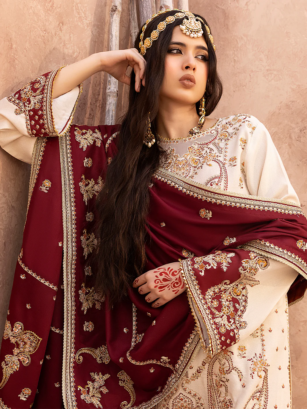 1517 - B | 3 PC Luxury Unstitched - Image 6