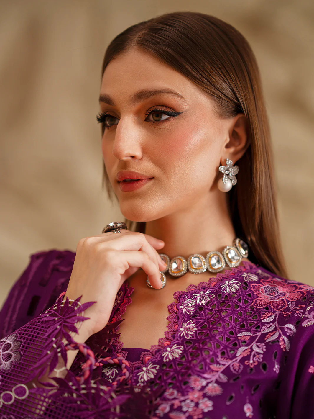 162 - B | 3 PC Kotrai Stitched - Image 5