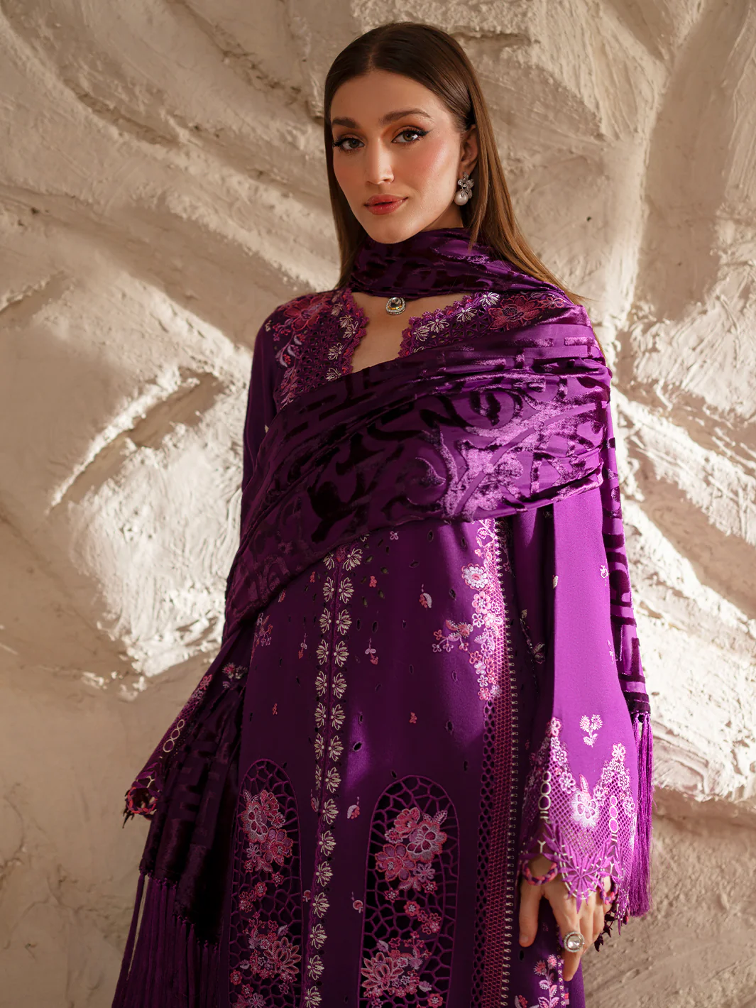 162 - B | 3 PC Kotrai Stitched - Image 9
