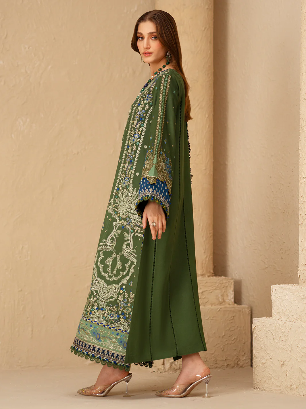164 - B | 3 PC Kotrai Stitched - Image 4
