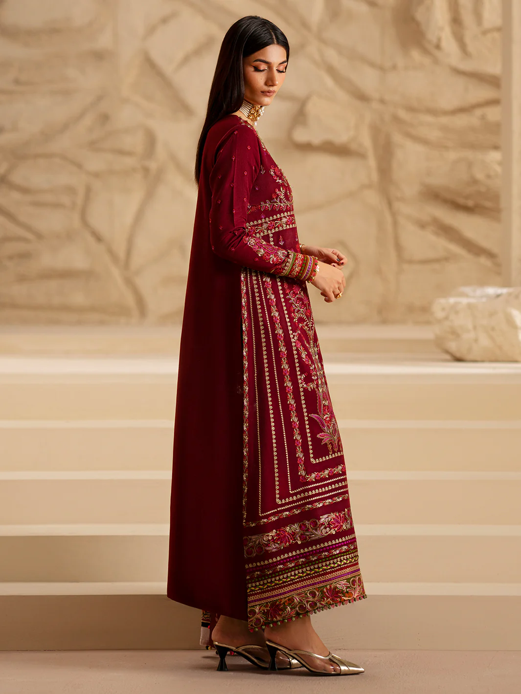 165 - A | 3 PC Kotrai Stitched - Image 4
