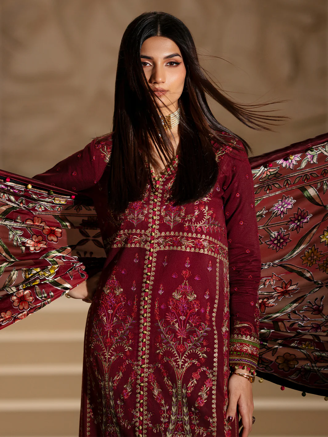 165 - A | 3 PC Kotrai Stitched - Image 5