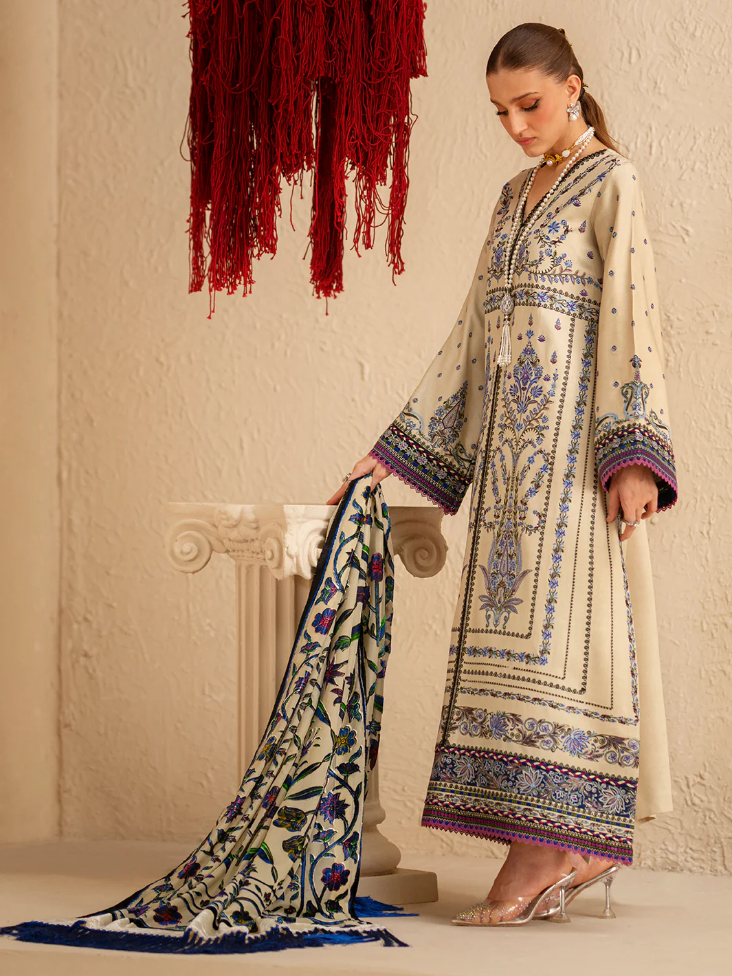165 - B | 3 PC Kotrai Stitched - Image 3