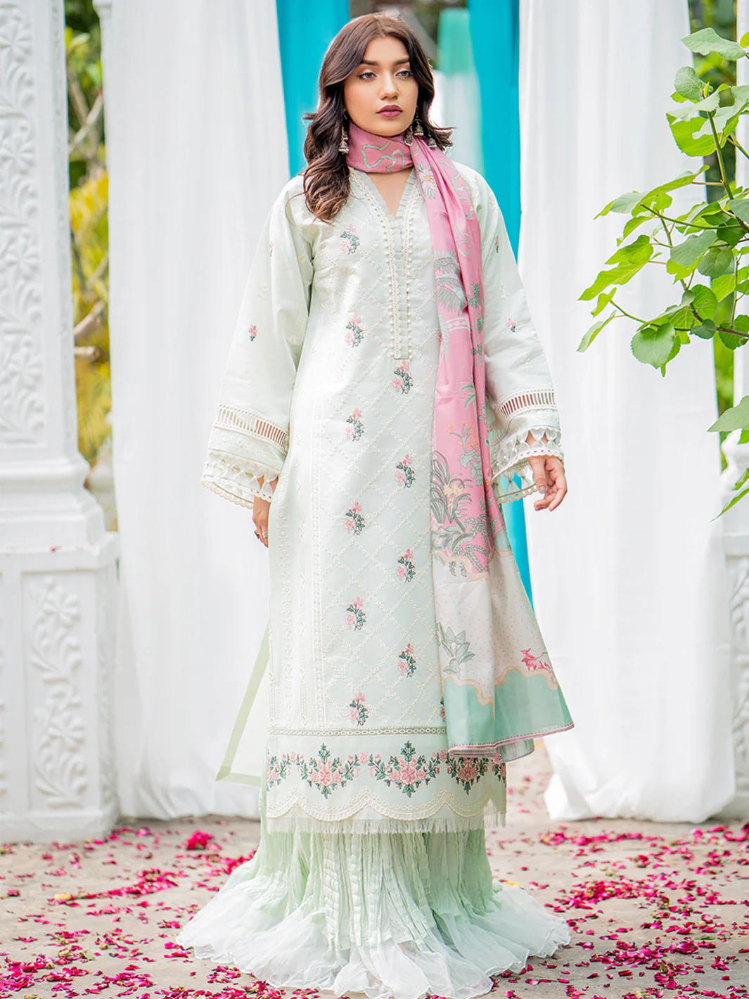 1801-A | 3 Piece Unstitched - Image 3