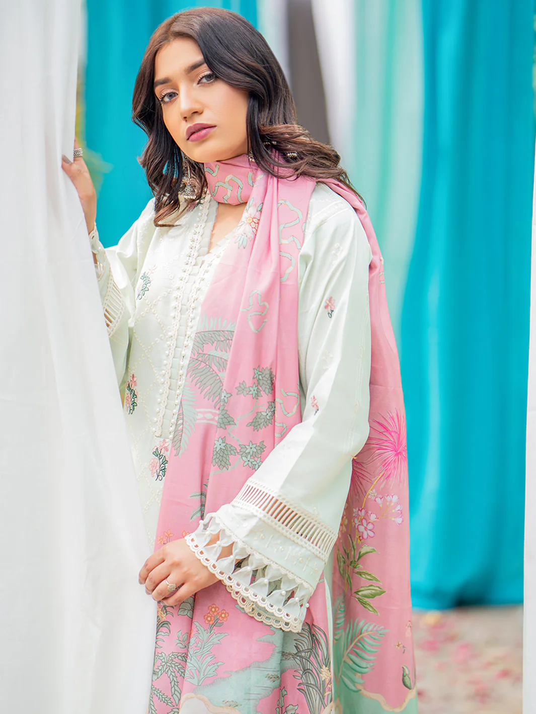1801-A | 3 Piece Unstitched - Image 5