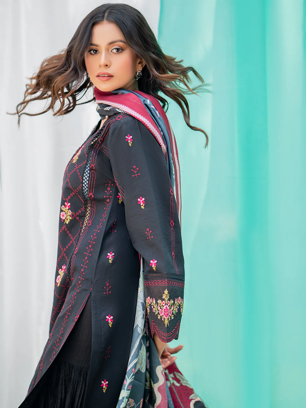 1801-B | 3 Piece Unstitched - Image 5