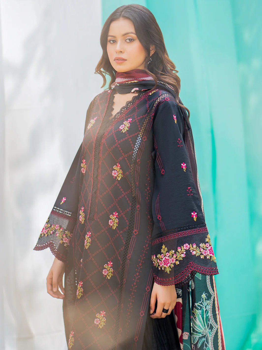 1801-B | 3 Piece Unstitched - Image 6