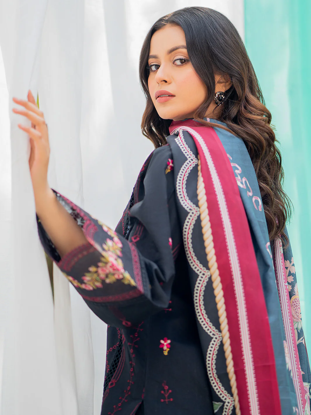 1801-B | 3 Piece Unstitched - Image 7