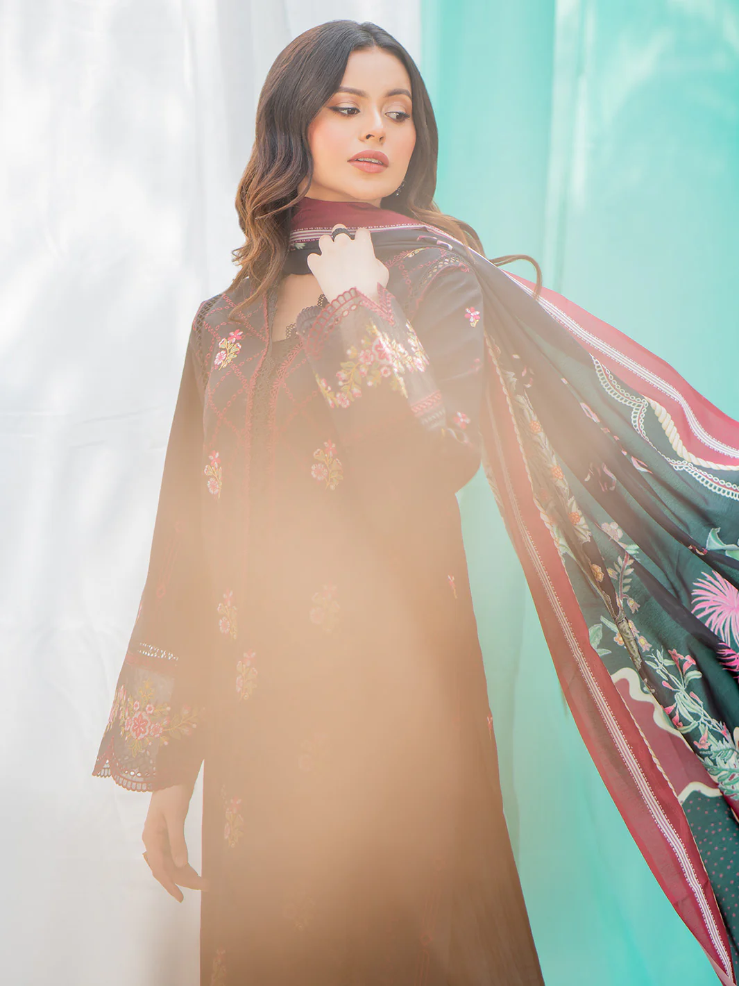 1801-B | 3 Piece Unstitched - Image 8