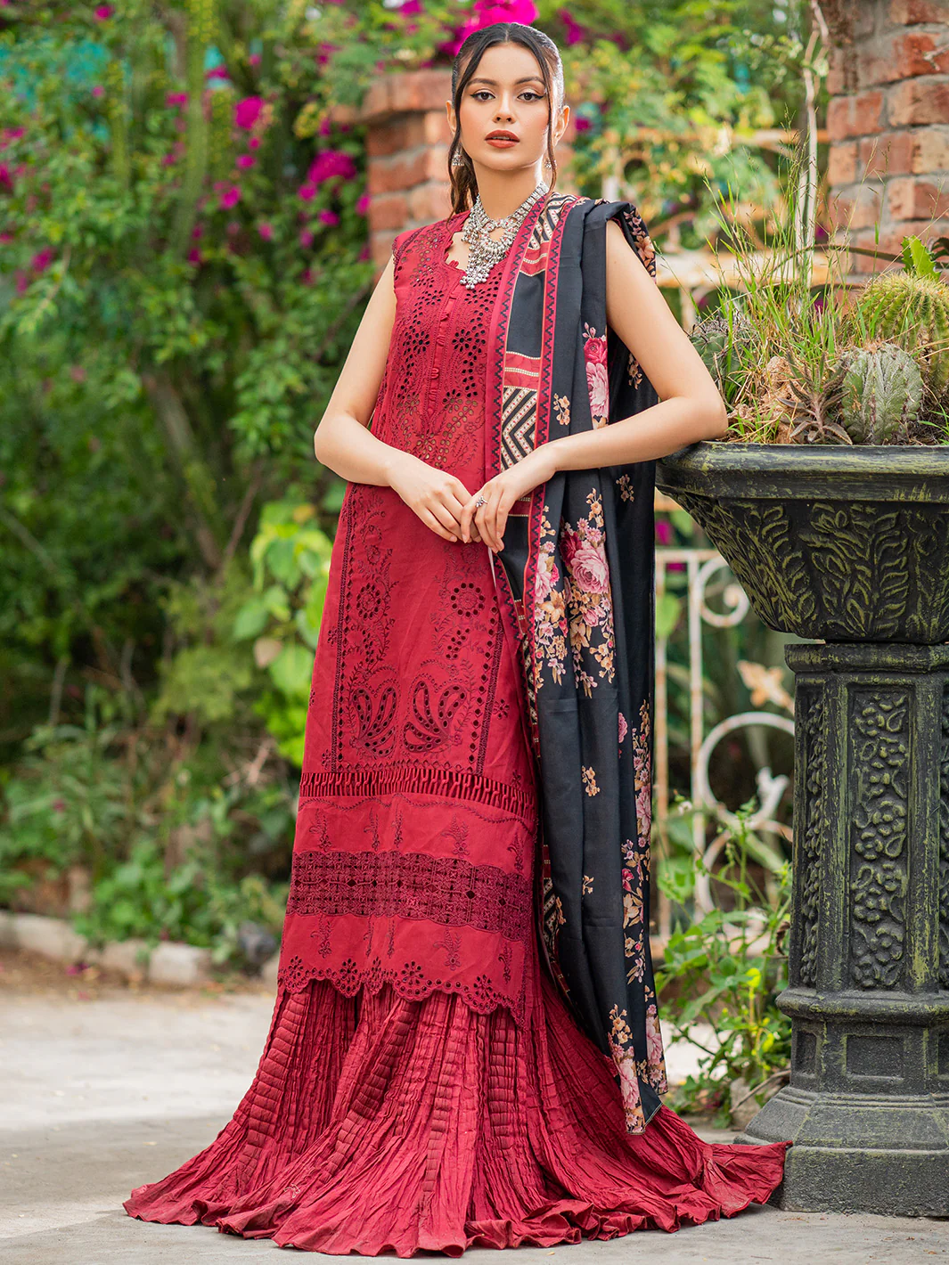 1802-A | 3 Piece Unstitched - Image 3