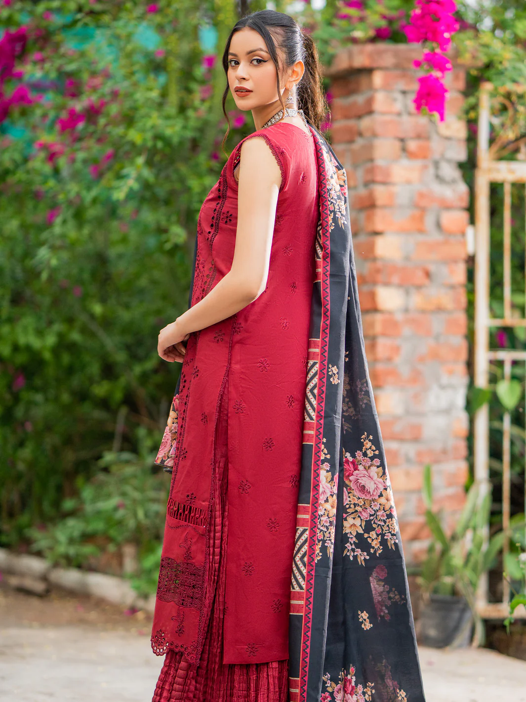 1802-A | 3 Piece Unstitched - Image 4