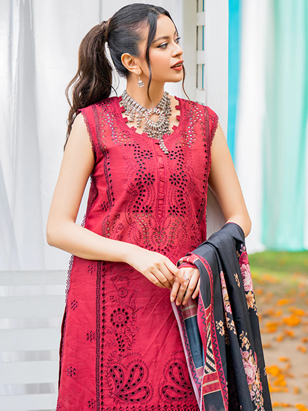 1802-A | 3 Piece Unstitched - Image 6