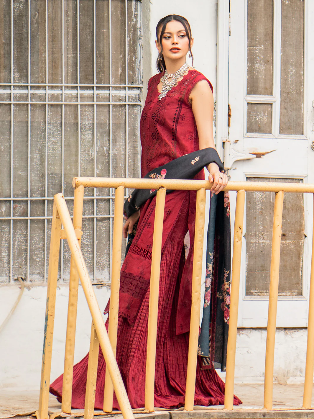 1802-A | 3 Piece Unstitched - Image 7