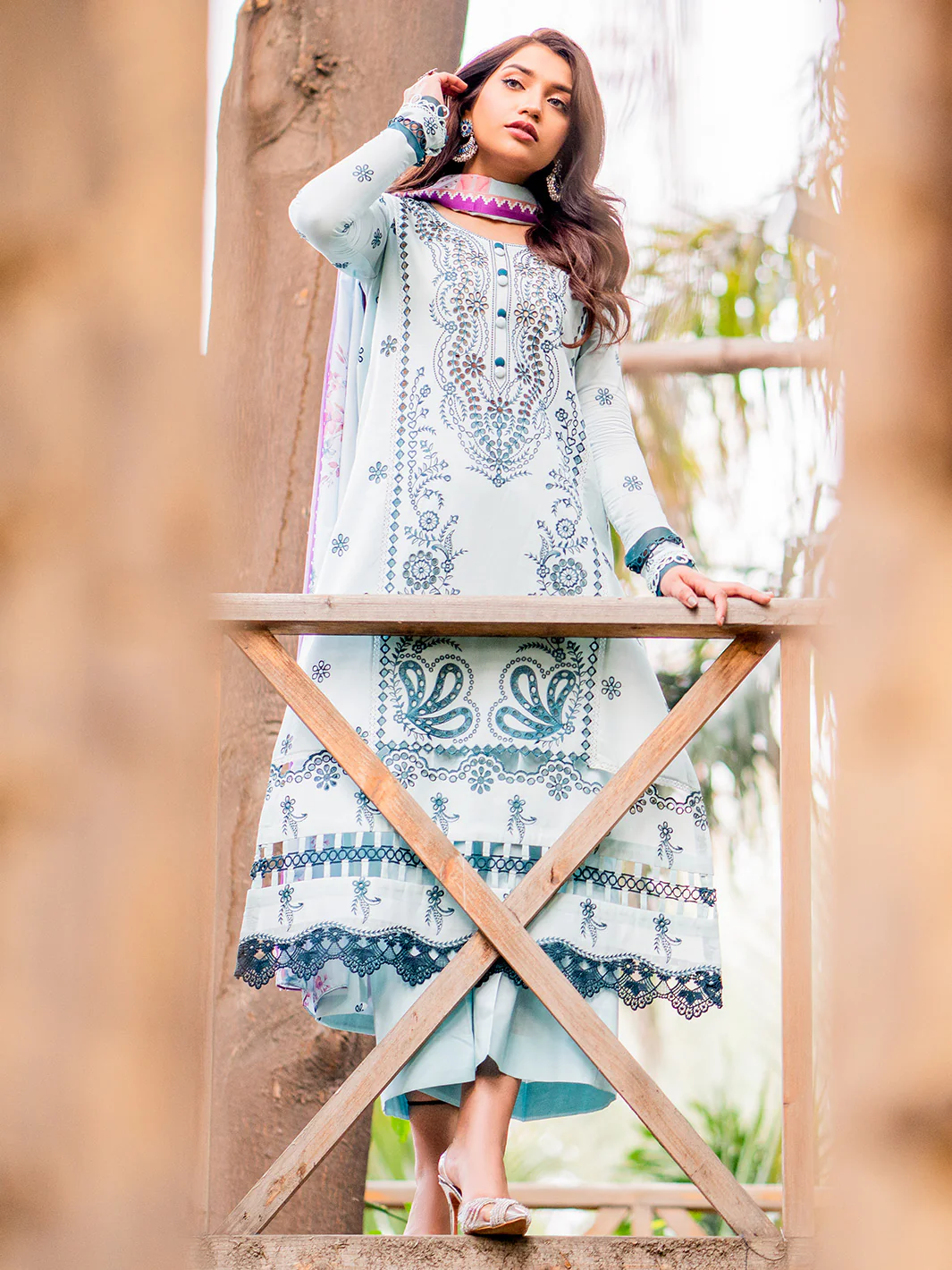 1802-B | 3 Piece Unstitched - Image 5