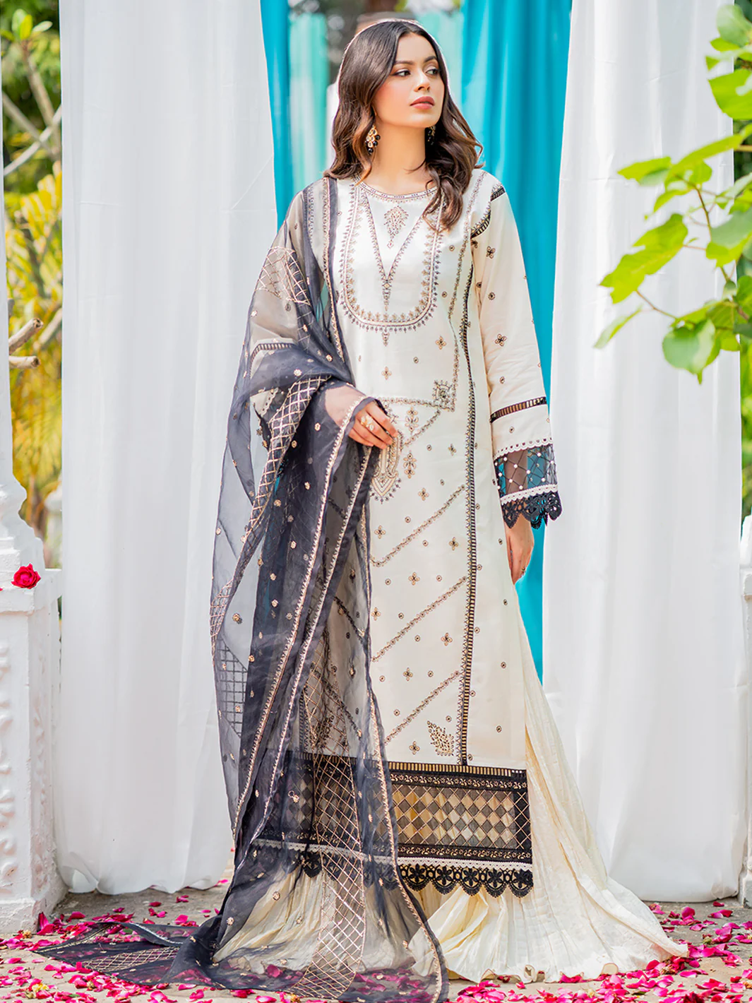 1803-A | 3 Piece Unstitched - Image 3