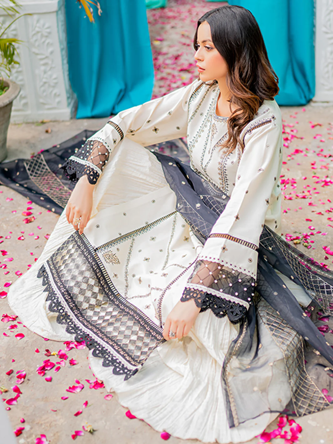 1803-A | 3 Piece Unstitched - Image 7