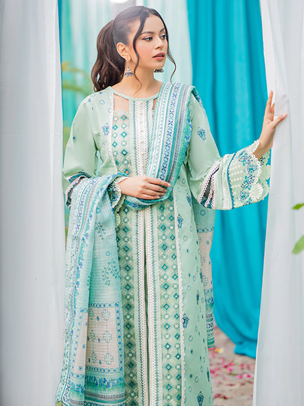 1804-A | 3 Piece Unstitched - Image 5