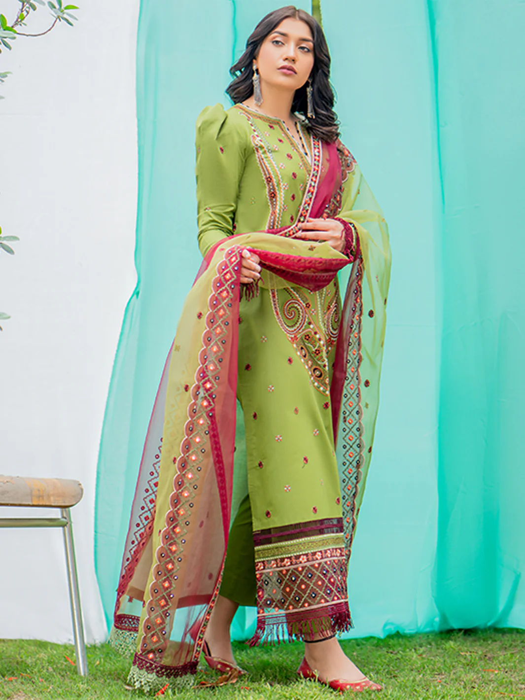 1805-B | 3 Piece Unstitched - Image 3