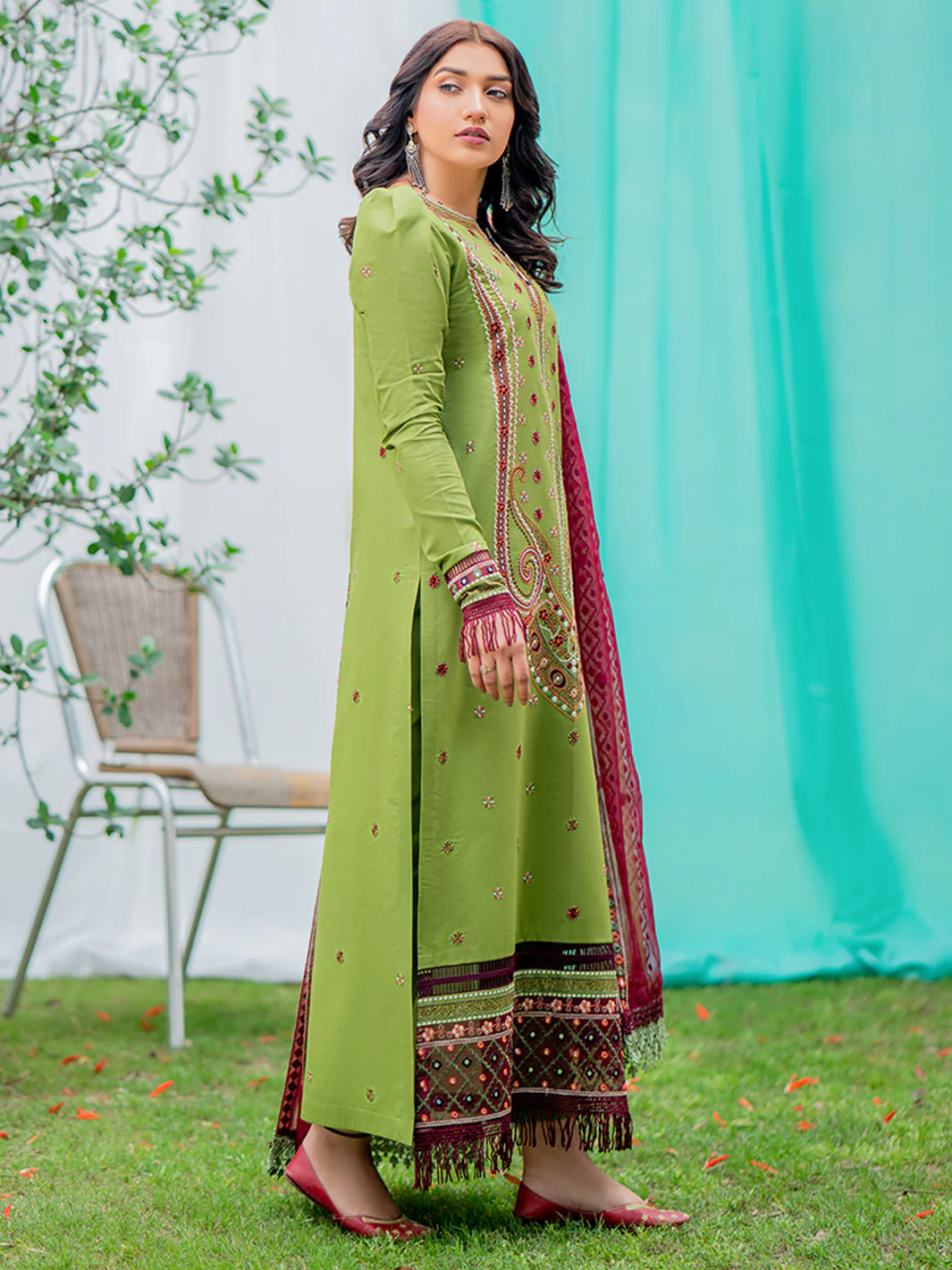 1805-B | 3 Piece Unstitched - Image 5